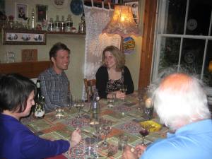 Lindsey and Pete ~ happy and full guests!