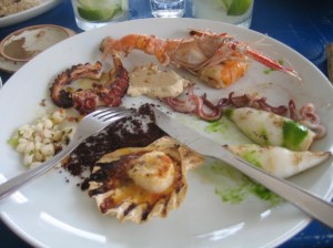 My seafood platter! Heaven!
