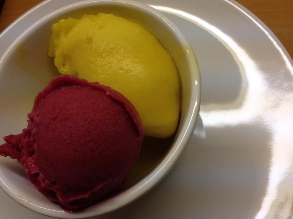 Raspberry & Mango Sorbet. We've perfected our recipe!